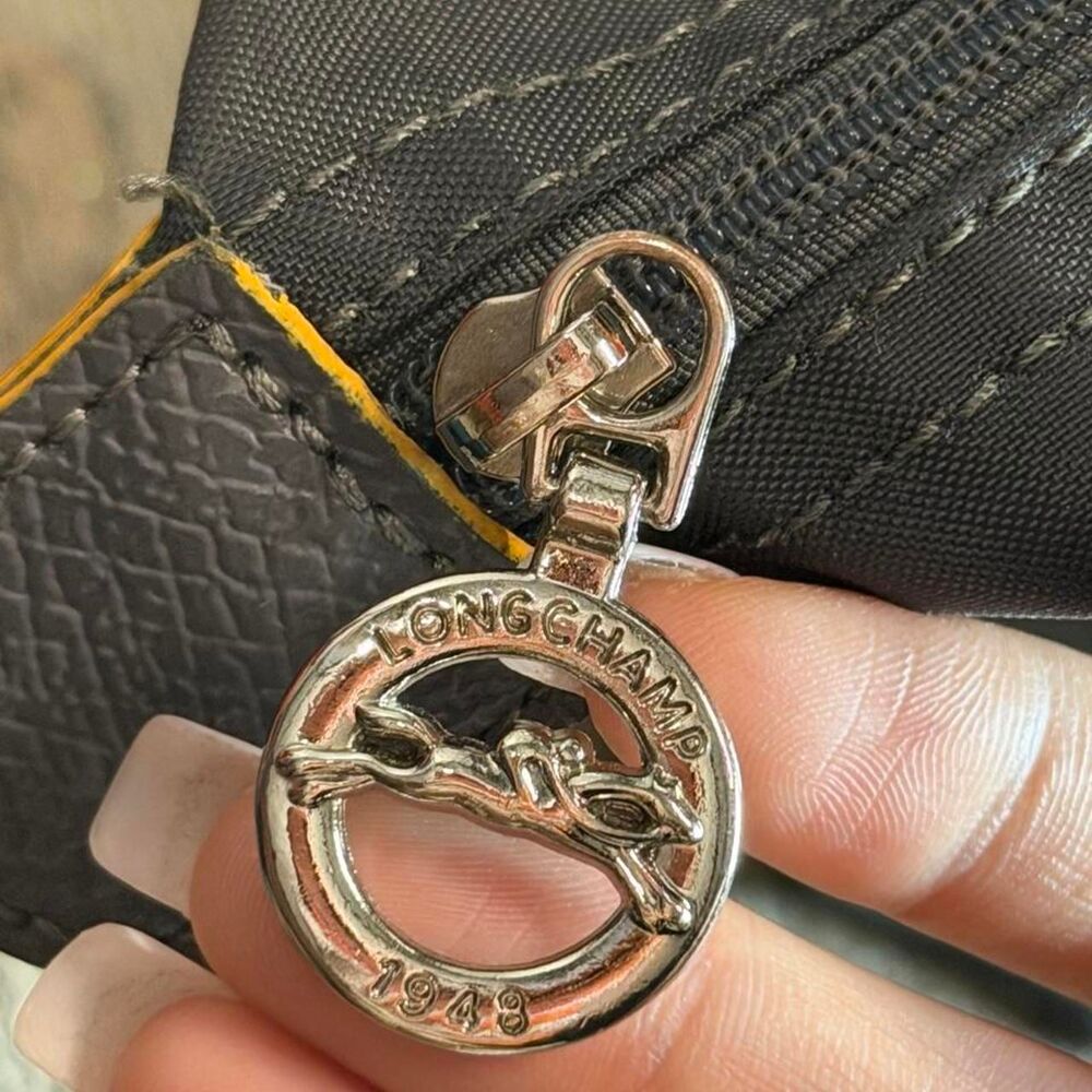 Longchamp Women's Black and Grey Bag - Picture 2 of 6
